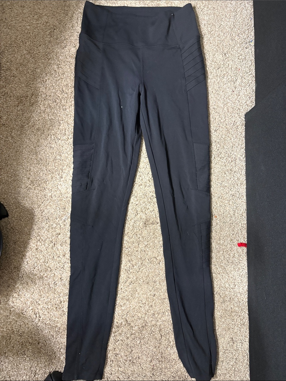 Athleta Delancey Moto Tight in Black Size Small Tall